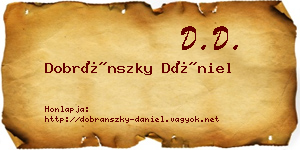Dobránszky Dániel névjegykártya