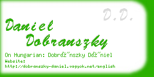 daniel dobranszky business card